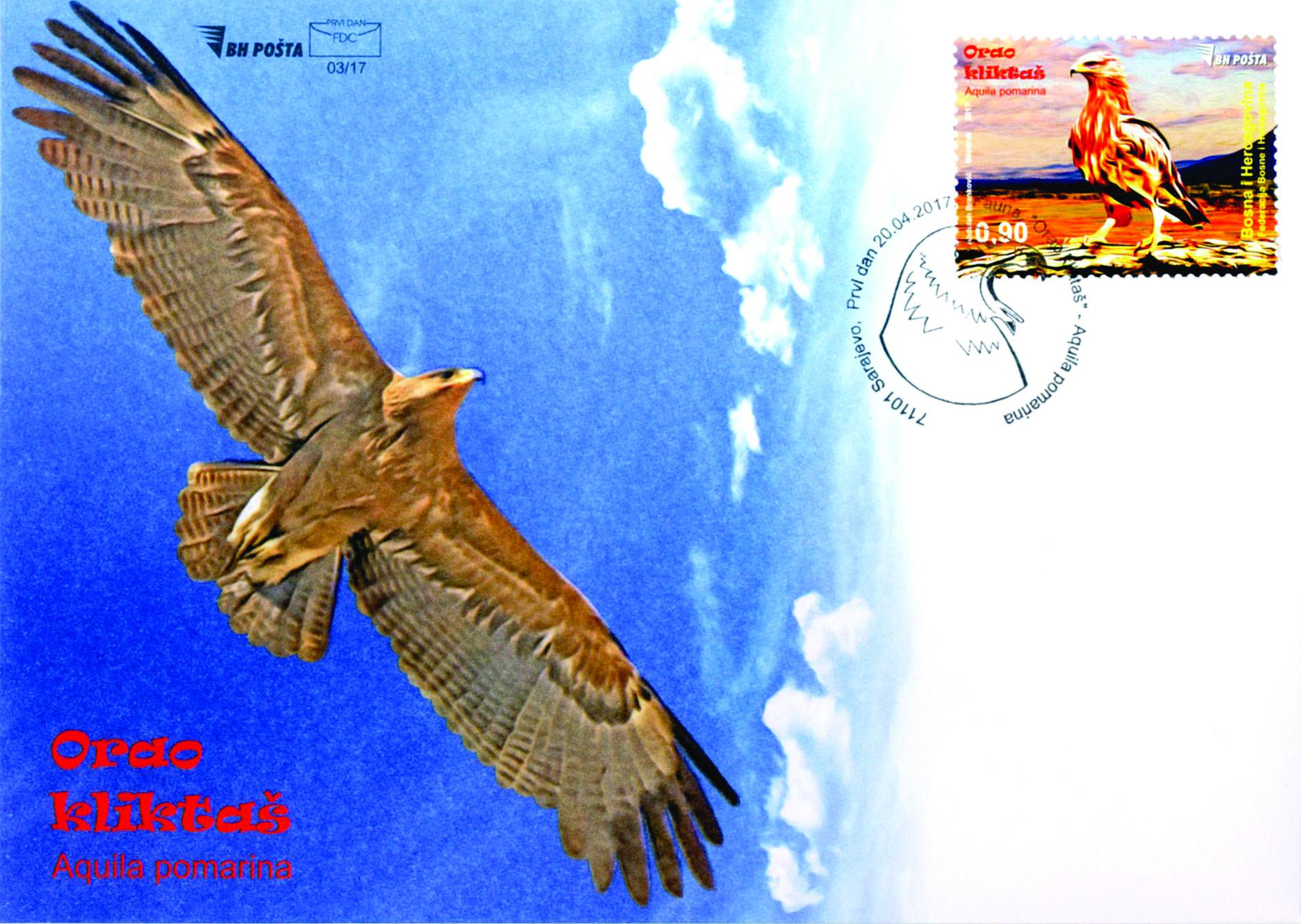 fauna---eagle-aquila-pomarina---fdc